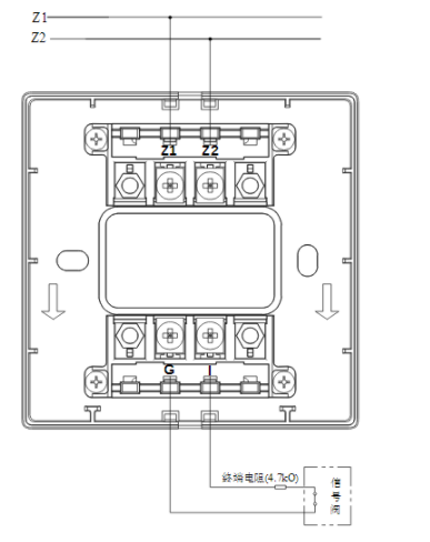 宁夏海湾GST-LD-8300B输入模块常闭无源触点接线图