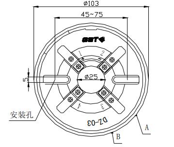 DZ-03定位底座 宁夏海湾底座
